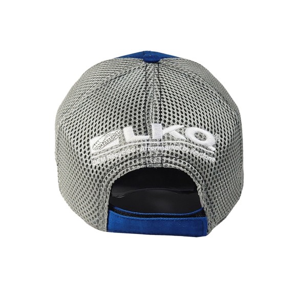 Keystone Automotive Operations Elko Blue Gray Mesh Adjustable Cap Trucker Hat - Picture 5 of 10
